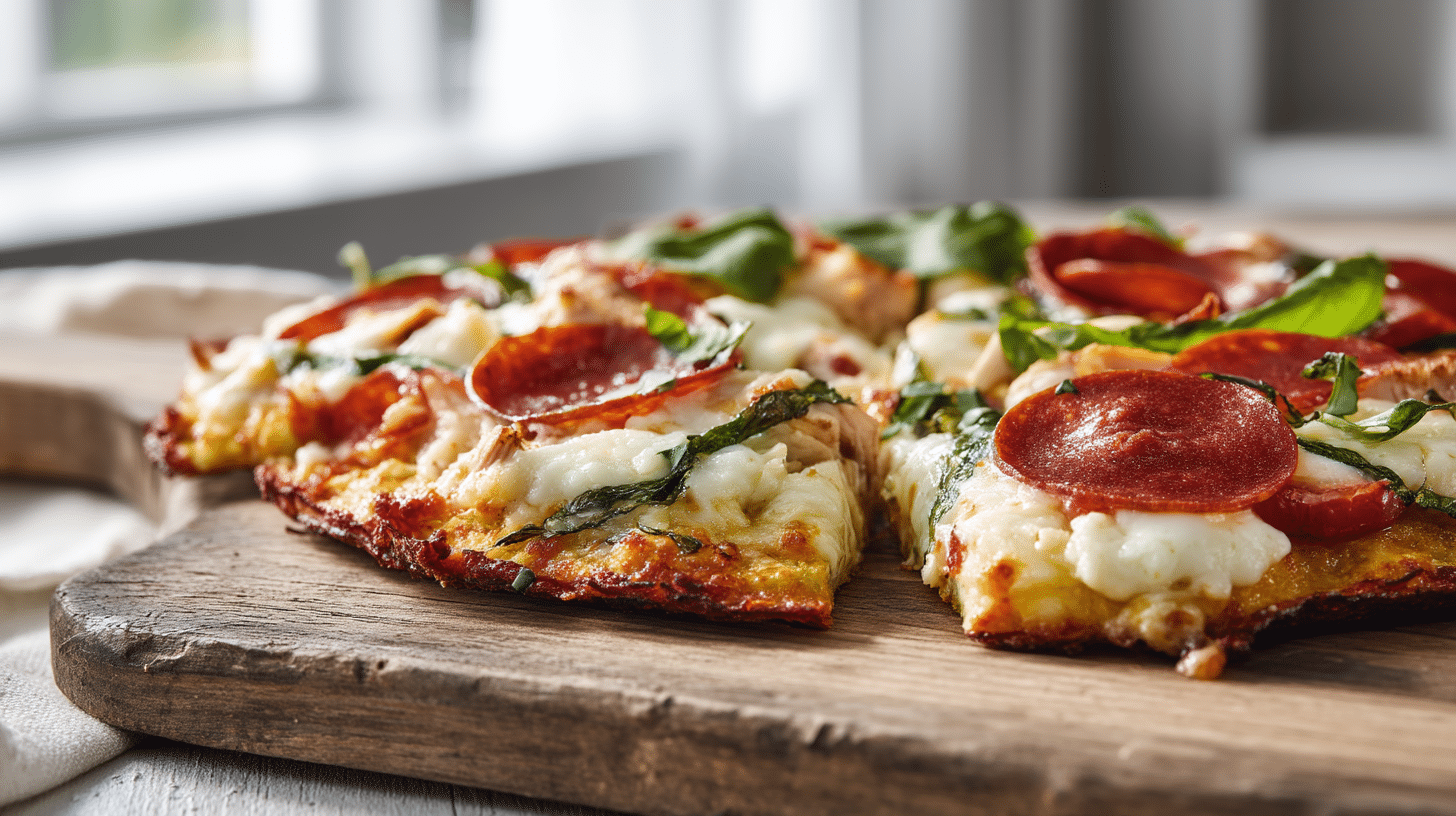 High Protein Cottage Cheese Pizza Crust 